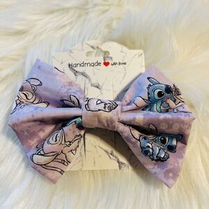 Disney stitch hair bow